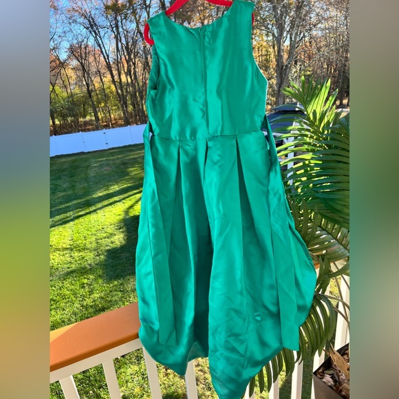 Hi Low Lace Embroidery Flower Wedding  Dress Formal , Prom Ball Gown - Picture 6 of 16